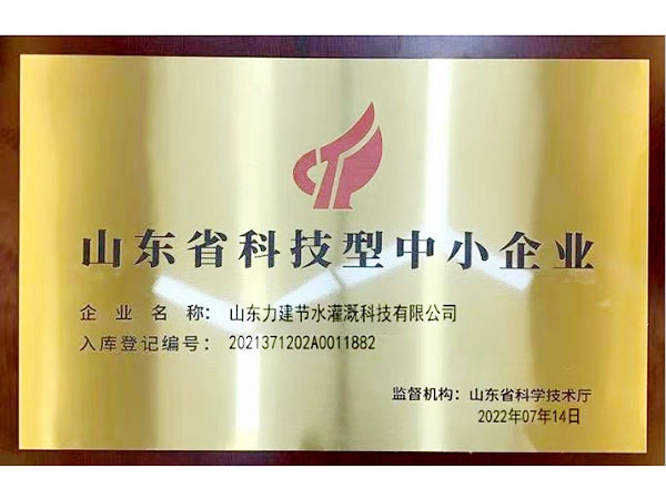 Shandong Province's technology-based small and medium-sized enterprises