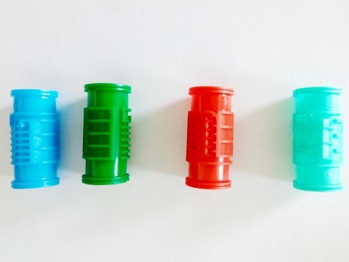 Inlaid cylindrical drip head